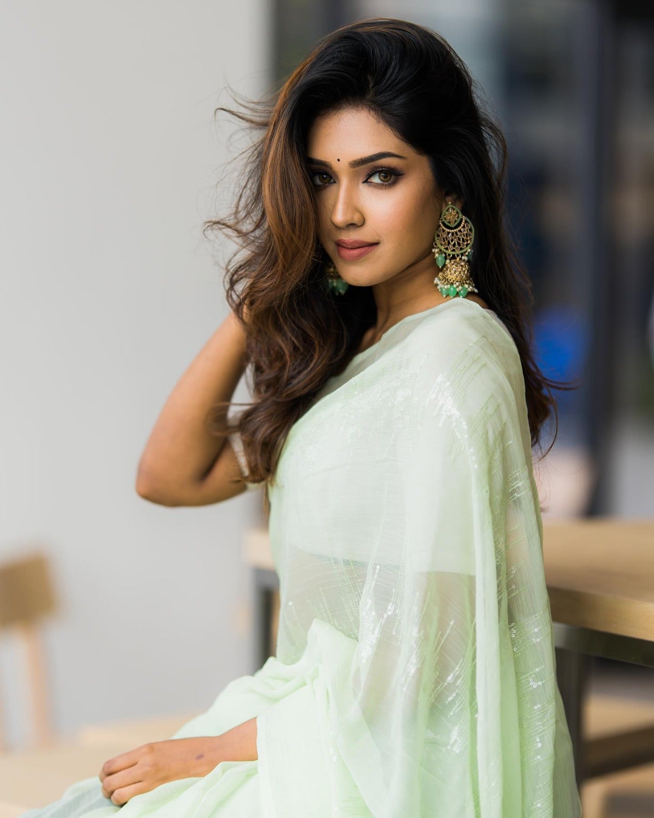 Beautiful Designer Soft Georgette With Sequence Saree