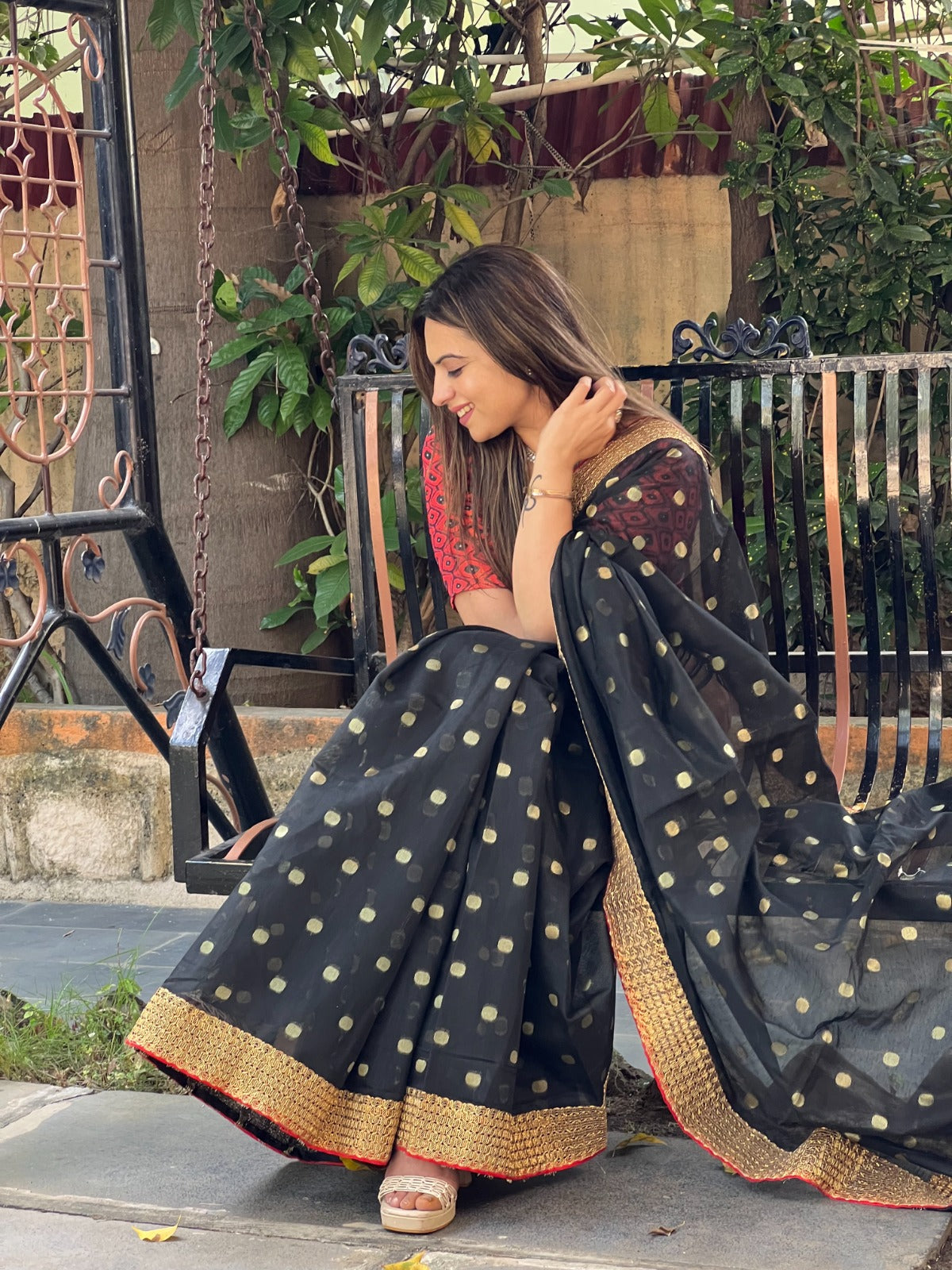 Beautiful Designer Soft Cotton With Butti Saree