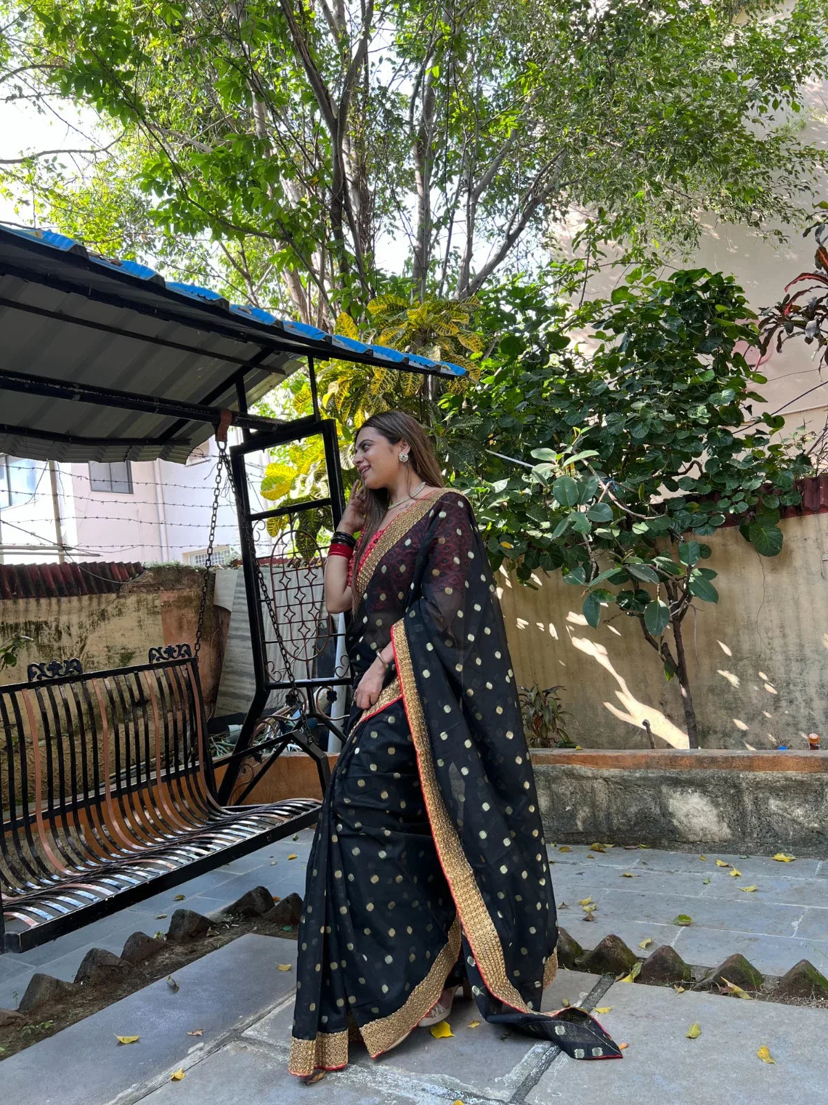 Beautiful Designer Soft Cotton With Butti Saree