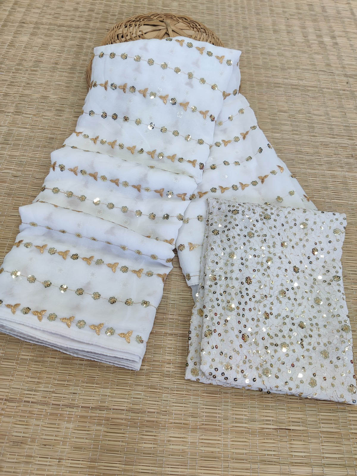 Beautiful Designer Heavy Georgette With Sequence Saree