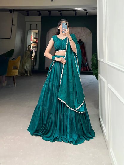 Beautiful Designer Party Wear Pure Georgette Silk Lehenga Choli