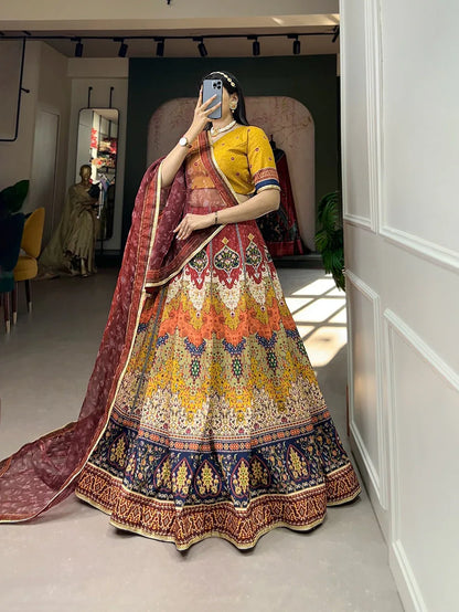 Beautiful Designer Soft Vaishali Silk Lehenga Choli