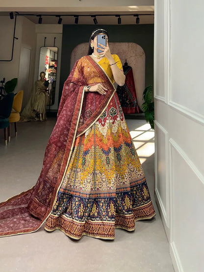 Beautiful Designer Soft Vaishali Silk Lehenga Choli
