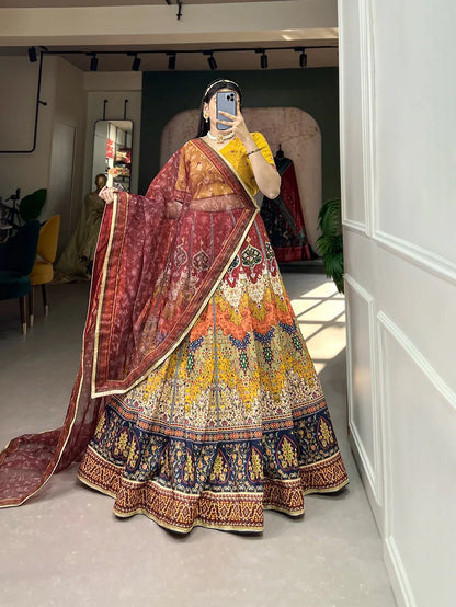 Beautiful Designer Soft Vaishali Silk Lehenga Choli