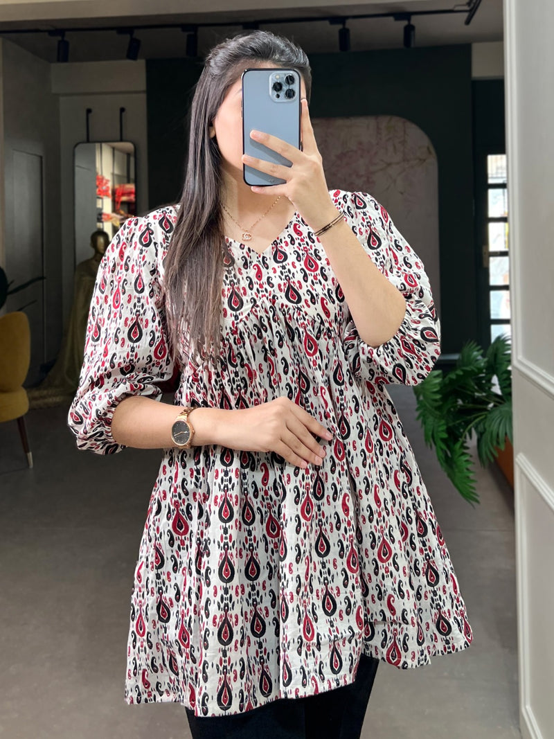 Beautiful Designer Cotton Tunics Ethnic Western Kurti Top