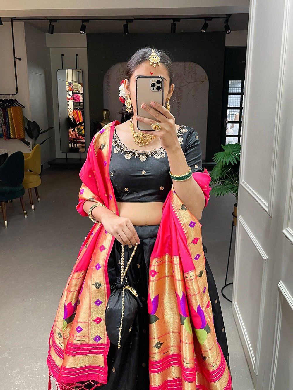 Beautiful Designer Paithani Silk Lehenga Choli