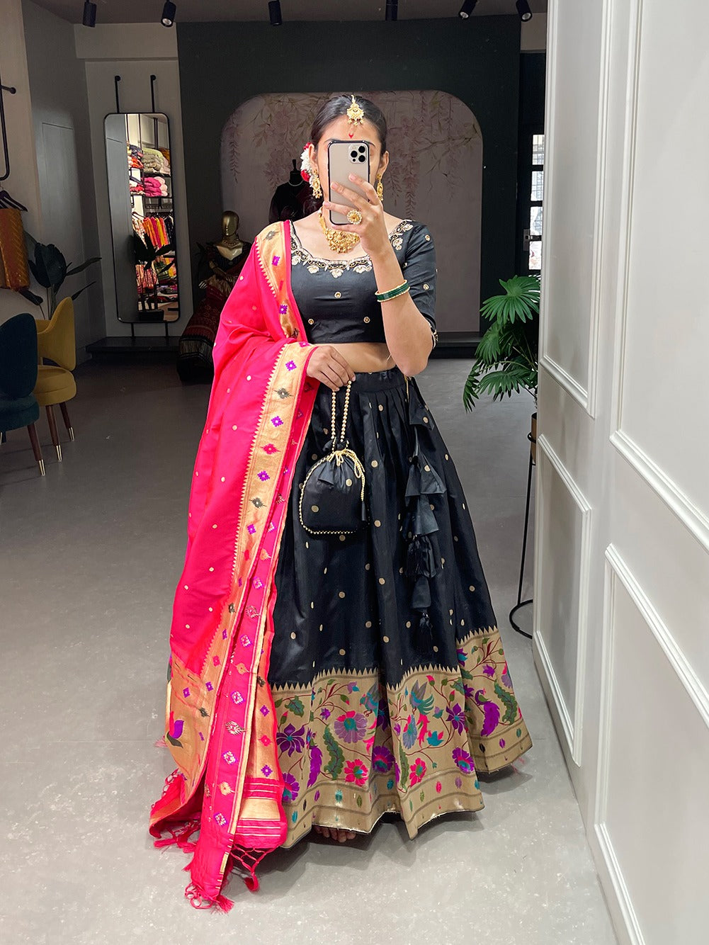 Beautiful Designer Paithani Silk Lehenga Choli