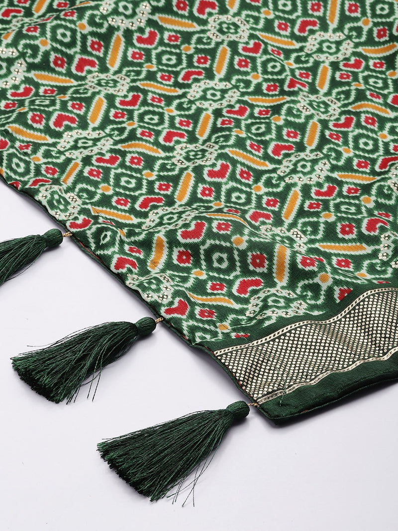 Beautiful Designer Pure Tussar Silk Dupatta Only