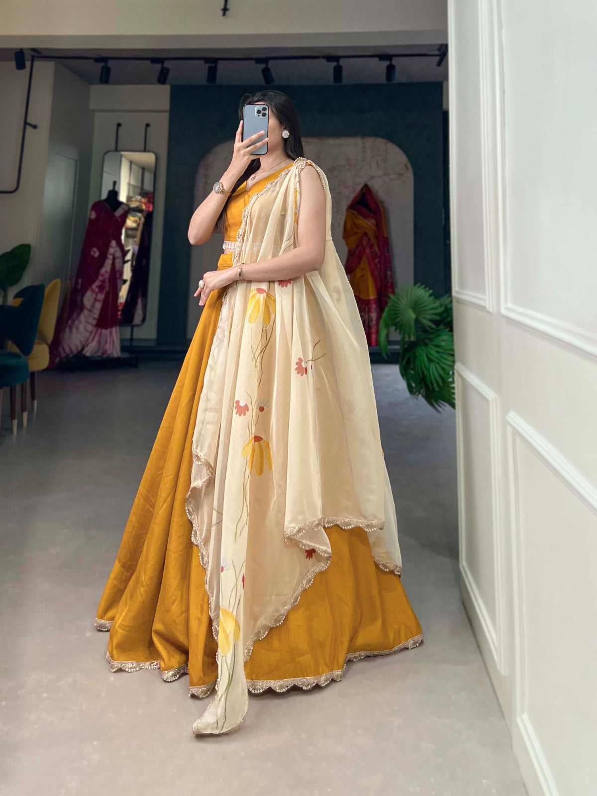 Beautiful Designer Party Wear Viscose Lehenga Choli