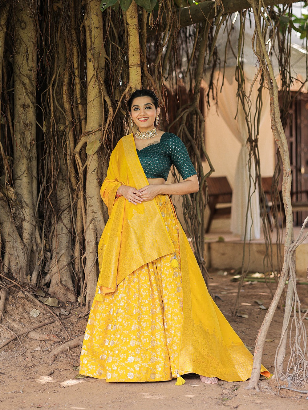 Beautiful Designer Party Wear Banarasi Lehenga Choli