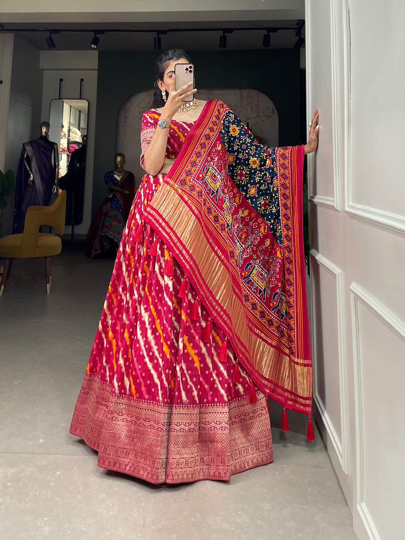 Gajji Silk Lehenga Choli