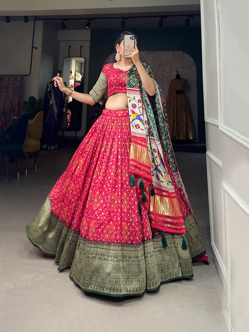 Beautiful Designer Party Wear Banarasi Lehenga Choli