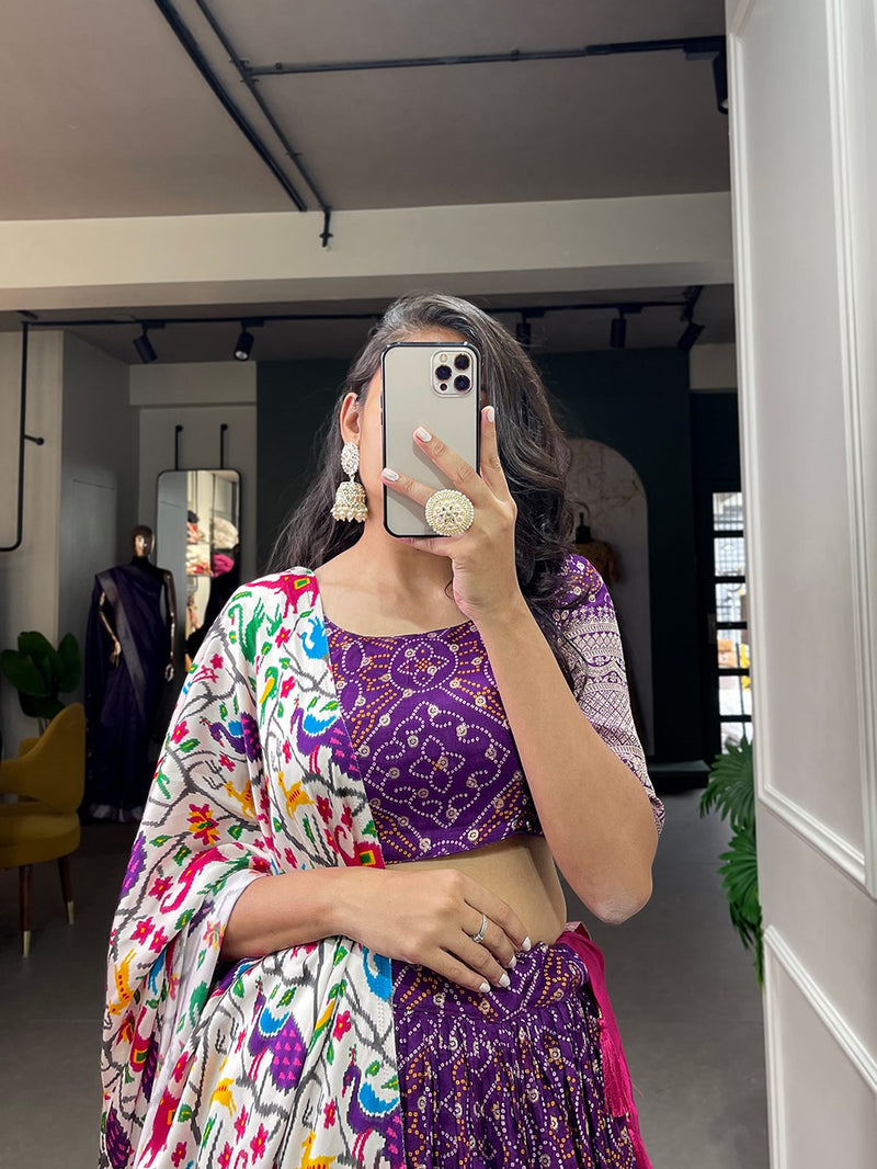 Gajji Silk Lehenga Choli