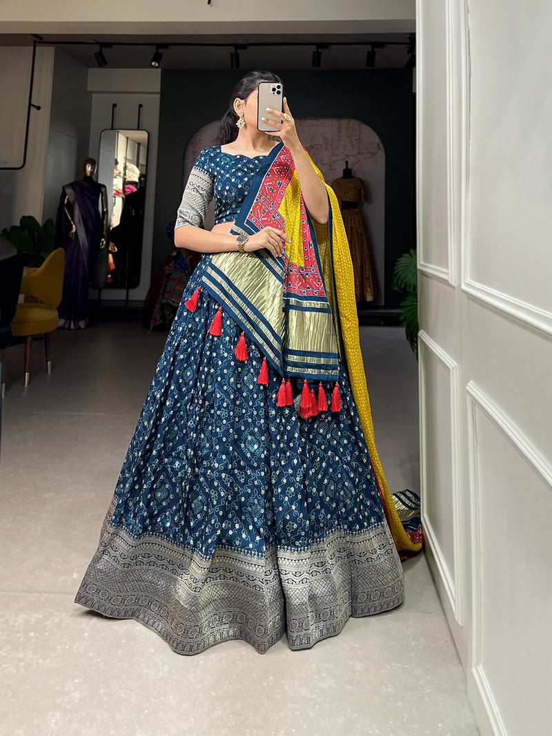 Gajji Silk Lehenga Choli