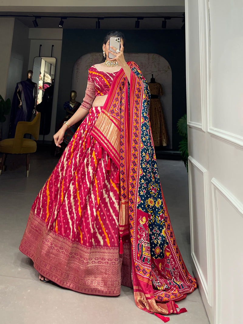Gajji Silk Lehenga Choli