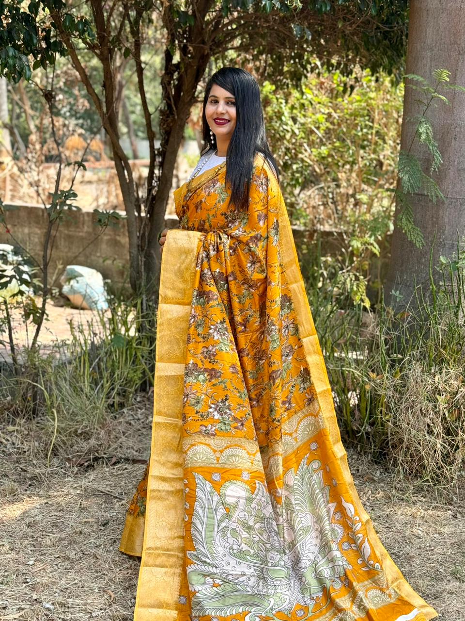 Beautiful Designer Summer Special Bandhej Soft Digital Print Dola Silk Saree