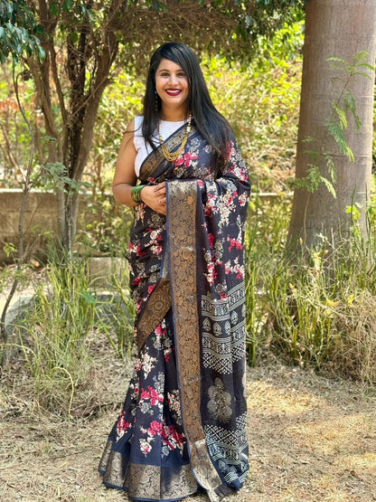 Beautiful Designer Summer Special Bandhej Soft Digital Print Dola Silk Saree