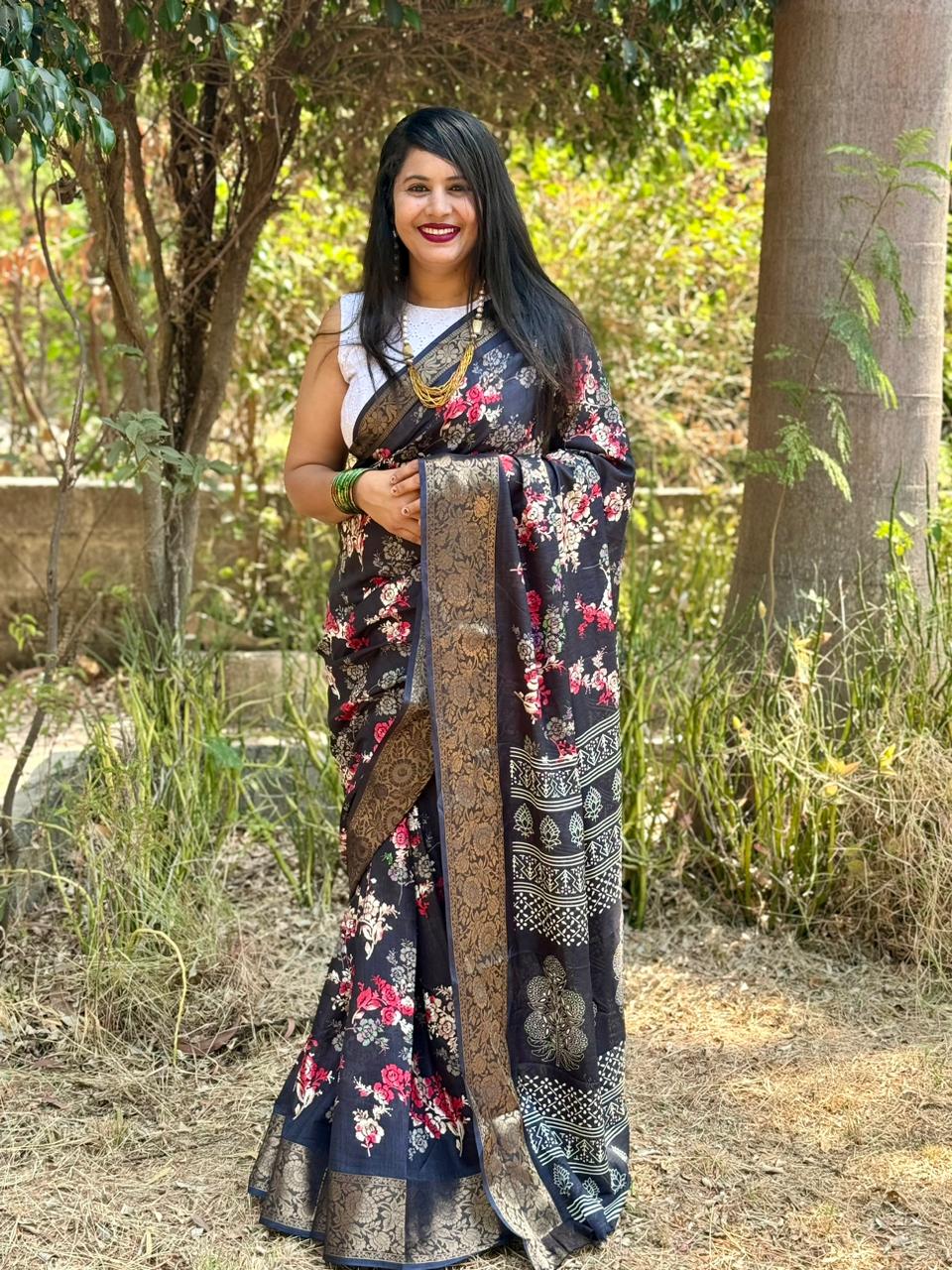 Beautiful Designer Summer Special Bandhej Soft Digital Print Dola Silk Saree