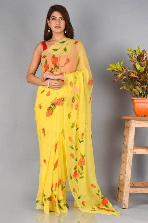 Beautiful Designer Soft Georgette With Digital Print Saree