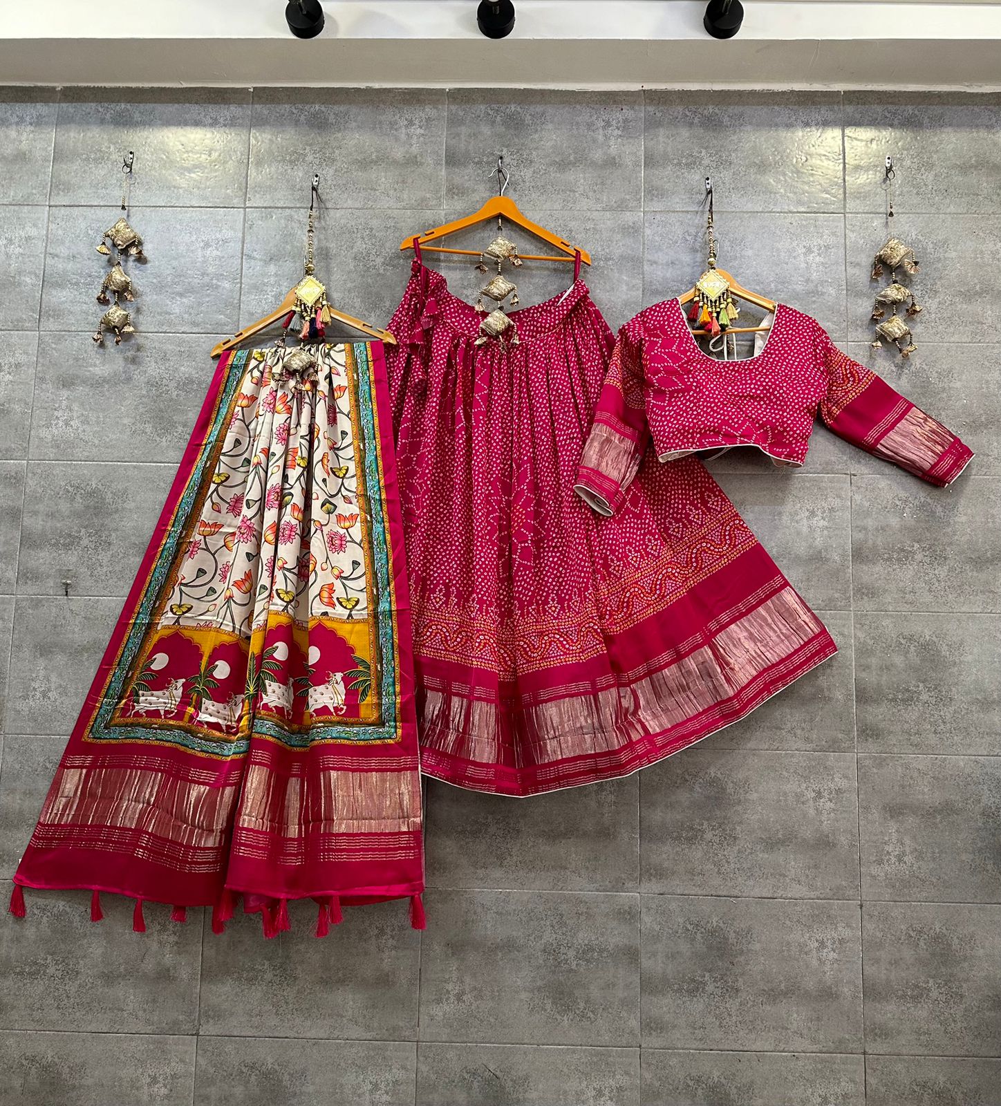 Beautiful Designer Pure Modal Dani Bandhej Digital Print Chaniya Choli