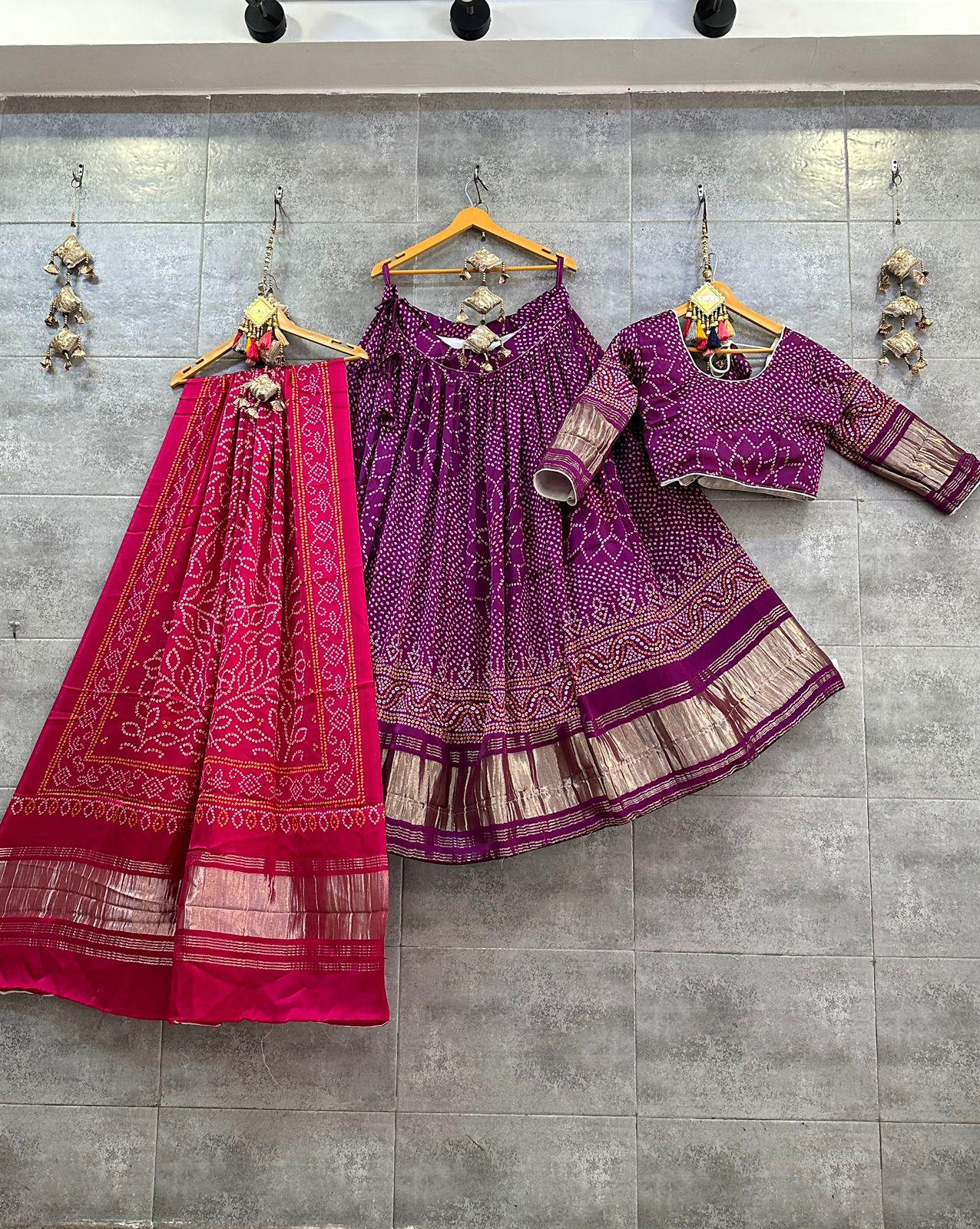 Beautiful Designer Pure Modal Dani Bandhej Digital Print Chaniya Choli