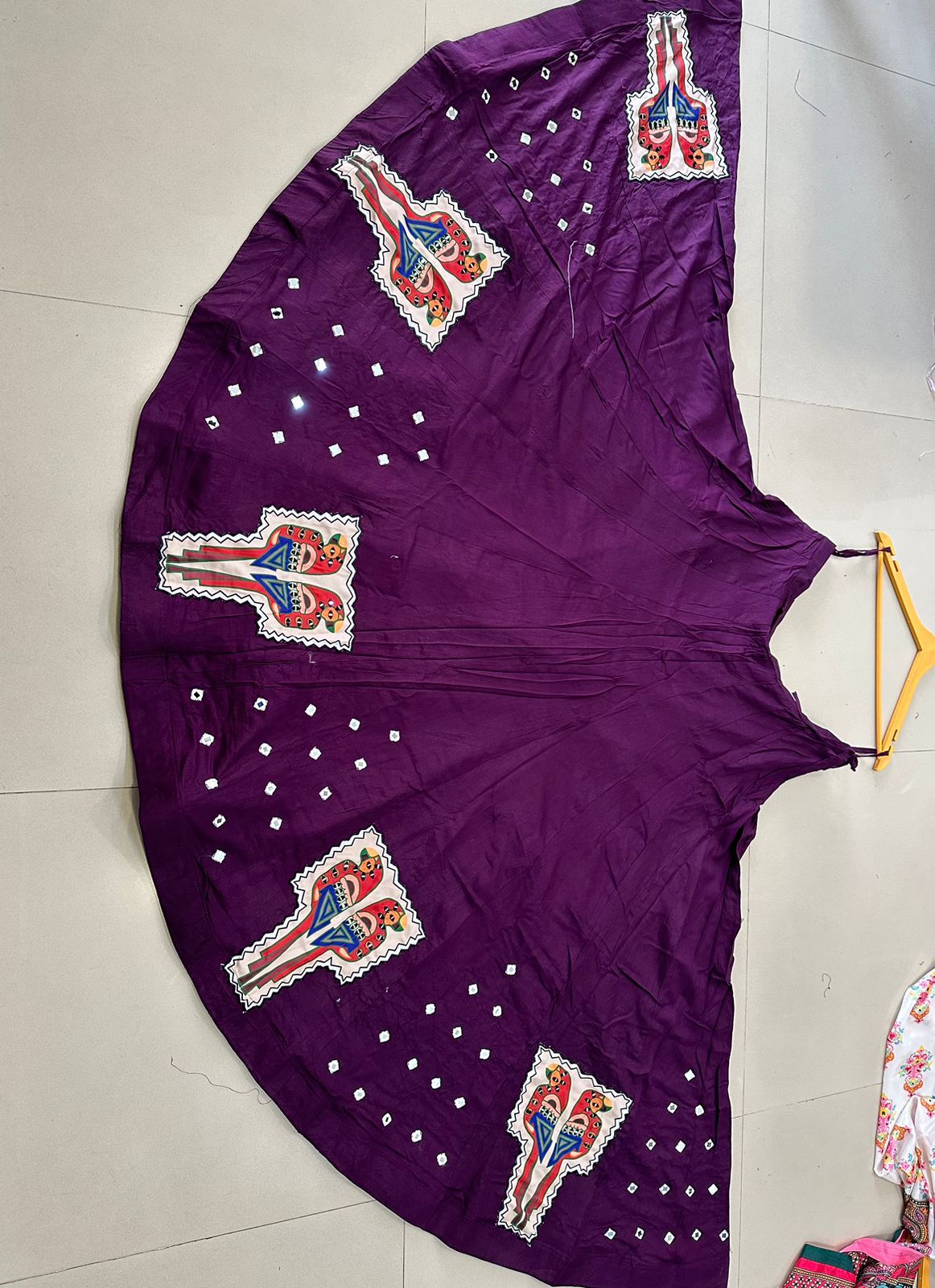 Beautiful Designer Pure Popat Handwork Original Mirror Lehenga Choli