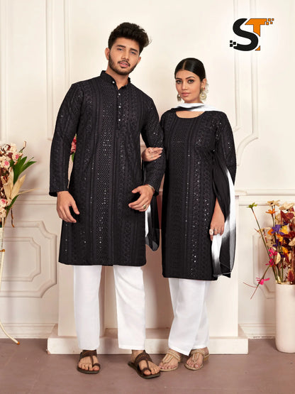 Beautiful Designer Pure Reyon With Sequenc Men&
