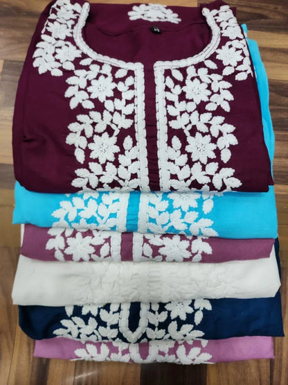 Beautiful Designer Chikankari Kurti Plazzo