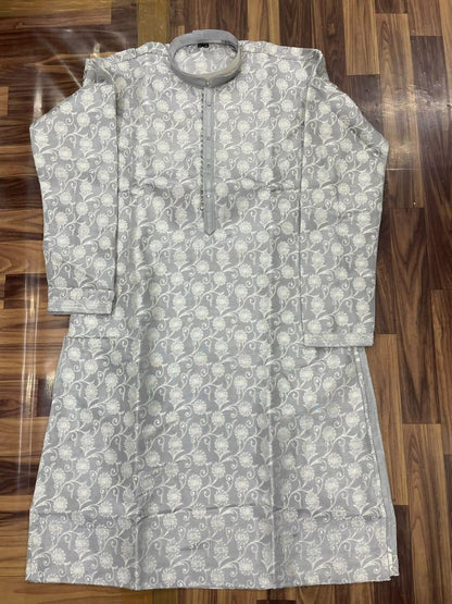 Beautiful Designer Pure Cotton Pintex Tie Kurta Pyjama