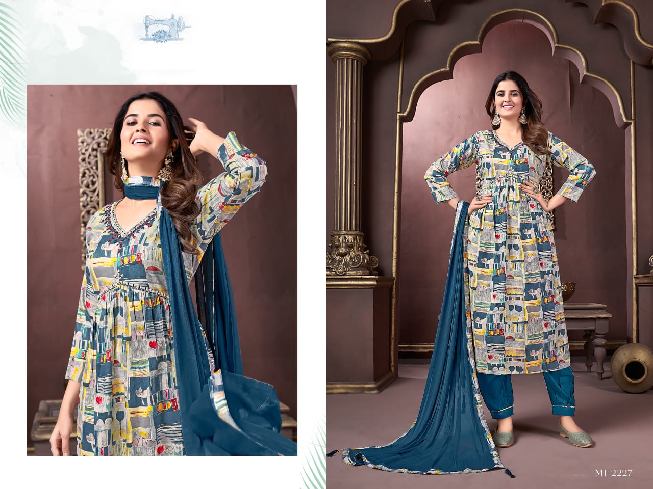 Beautiful Designer Afgani Alia Cut Kurti Pant With Dupatta Salwar Suit