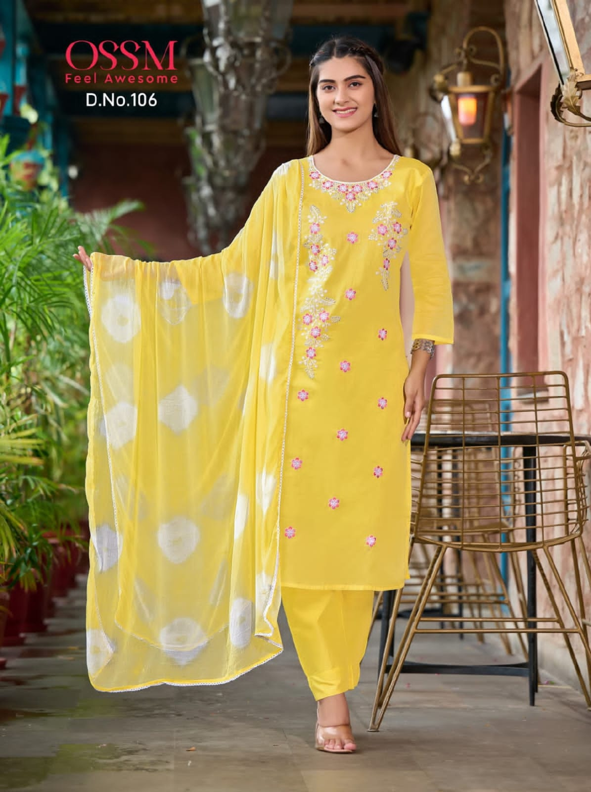 Beautiful Designer premium Cotton Kurti Pant With Dupatta Salwar Suit