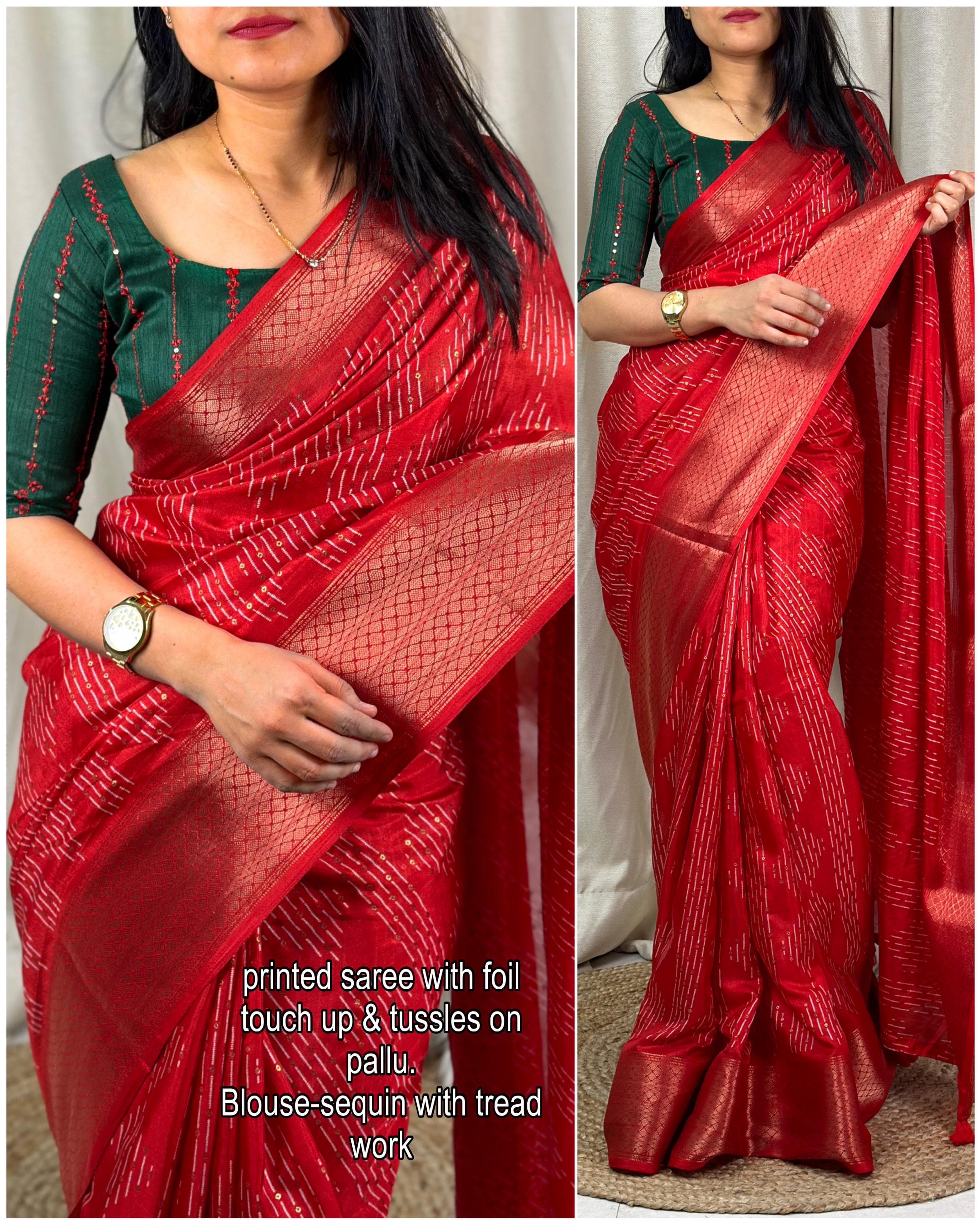 Beautiful Designer Party Wear Soft Muslim Cotton Silk Saree