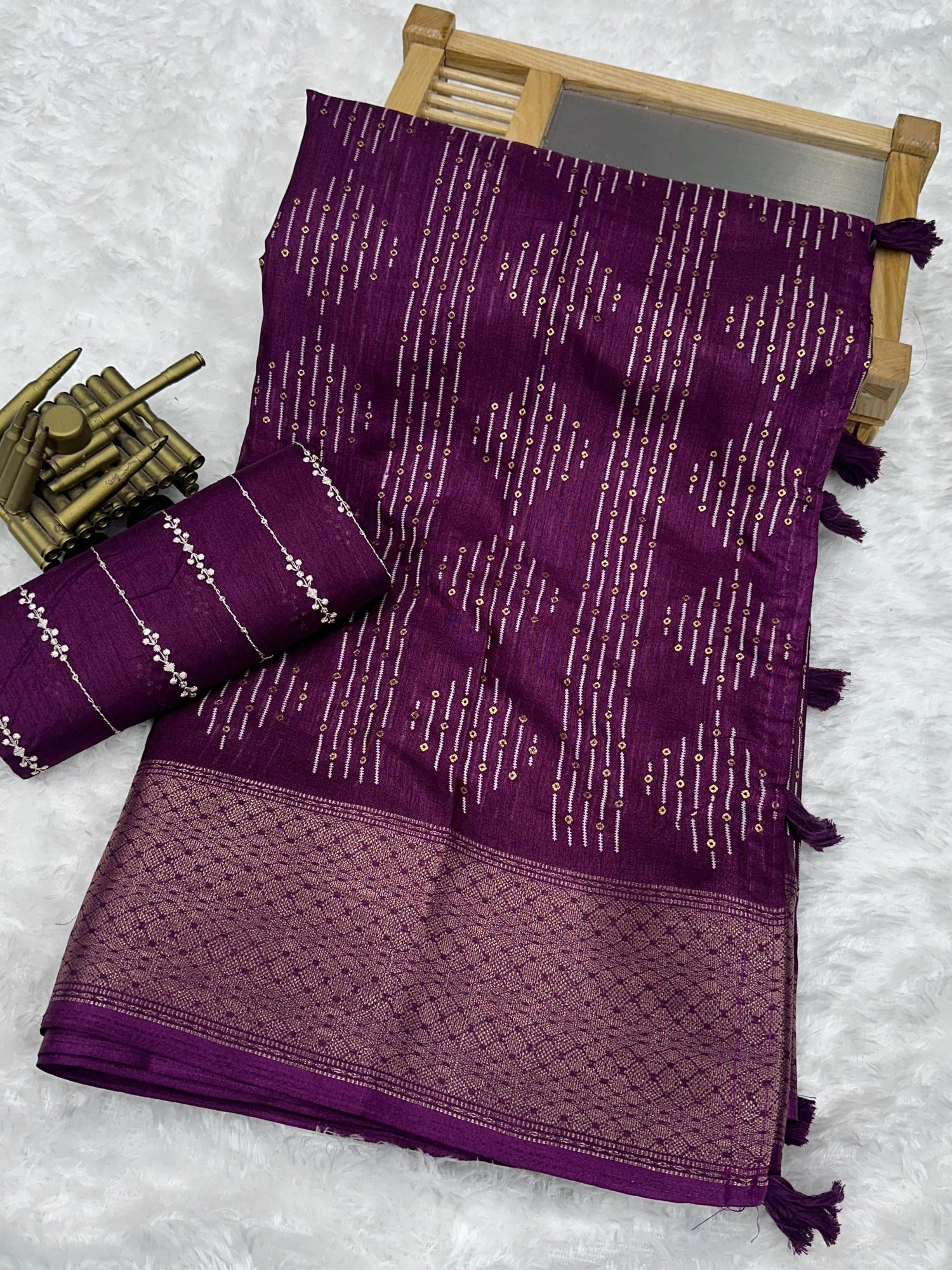 Beautiful Designer Party Wear Soft Muslim Cotton Silk Saree