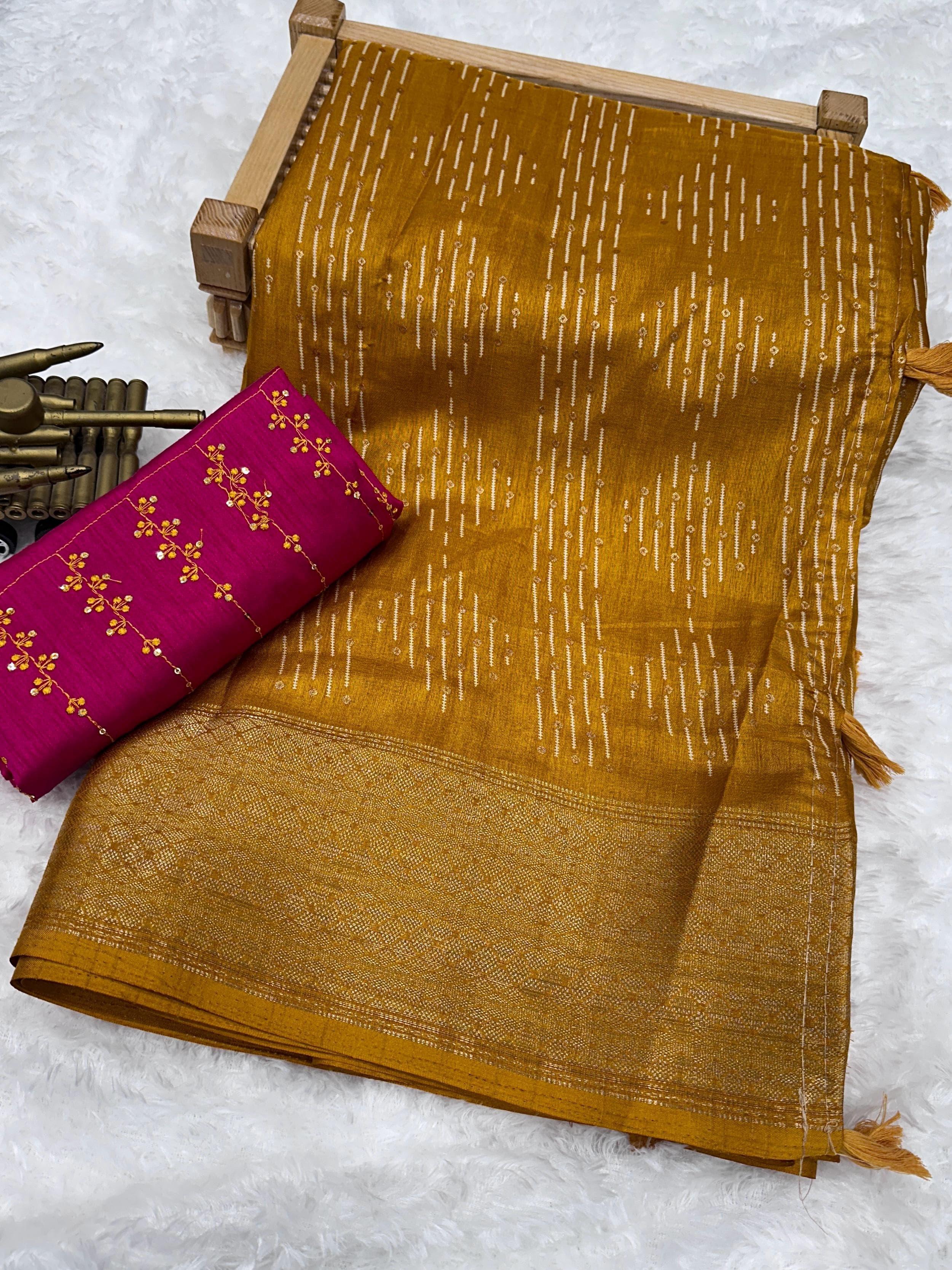 Beautiful Designer Party Wear Soft Muslim Cotton Silk Saree