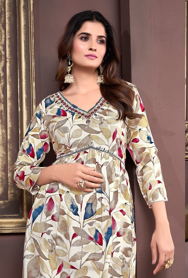 Beautiful Designer Afgani Alia Cut Kurti Pant With Dupatta Salwar Suit