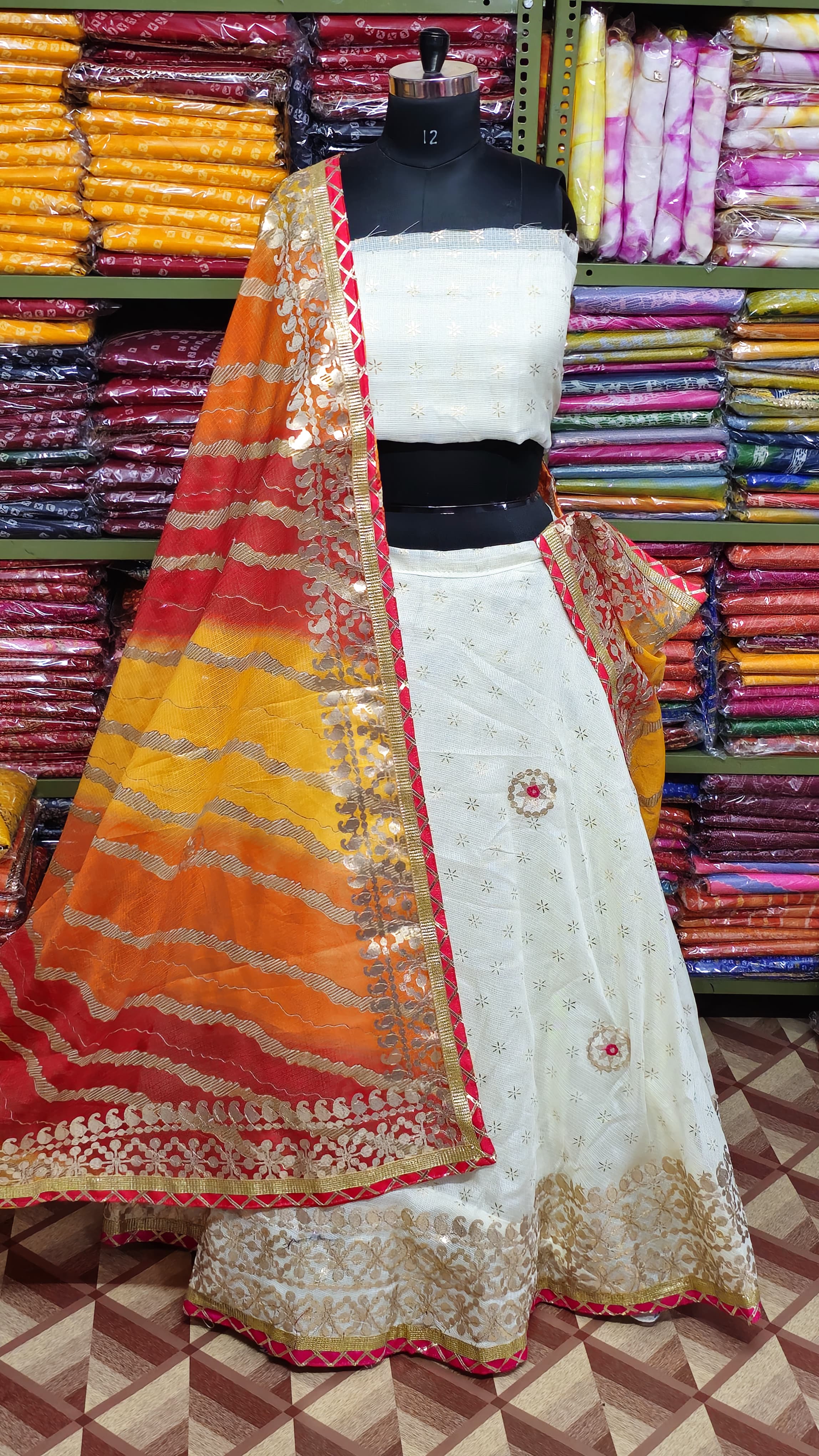 Beautiful Designer Kotta Doriya Foil Print Lehenga Choli