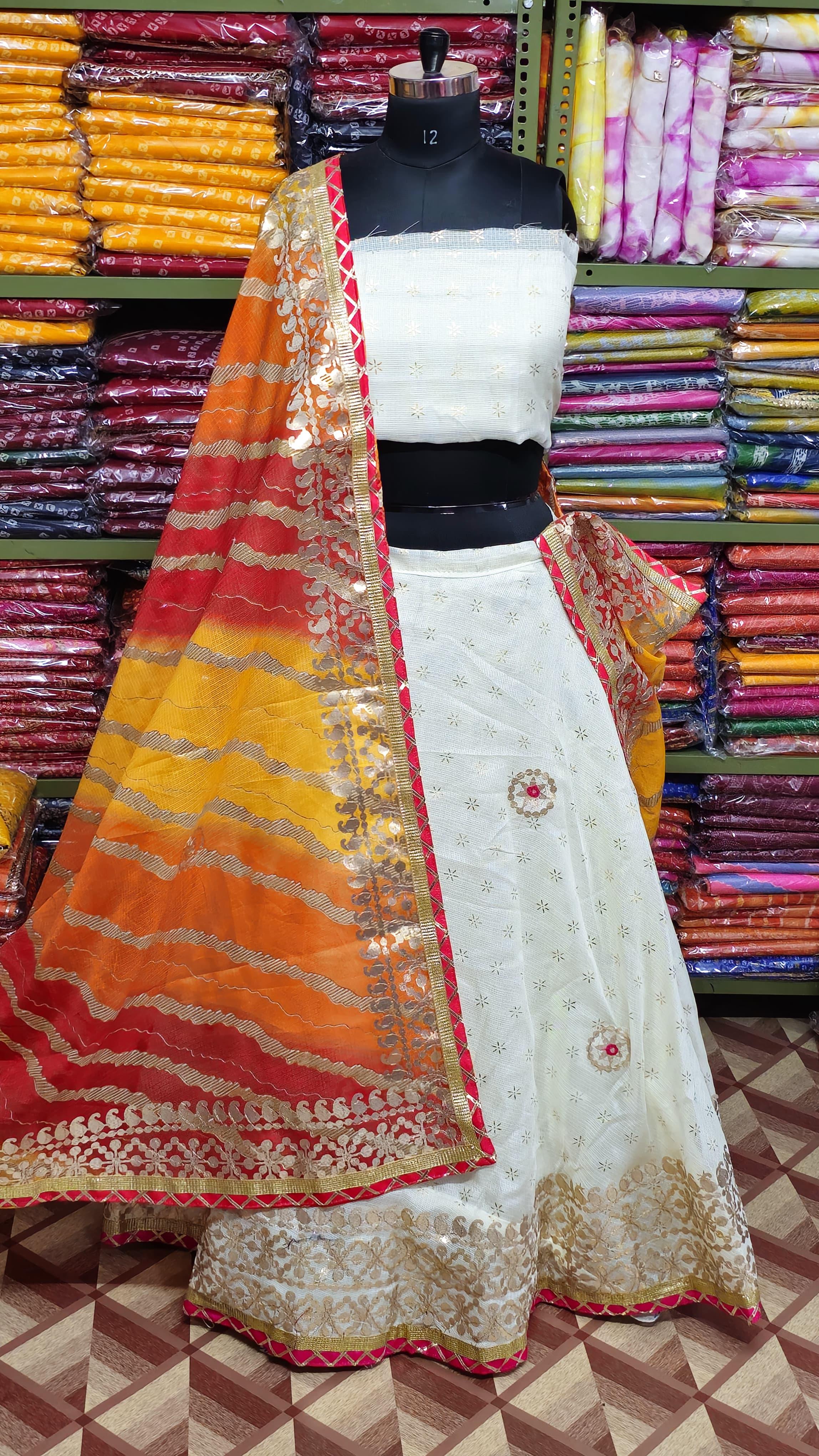 Beautiful Designer Kotta Doriya Foil Print Lehenga Choli