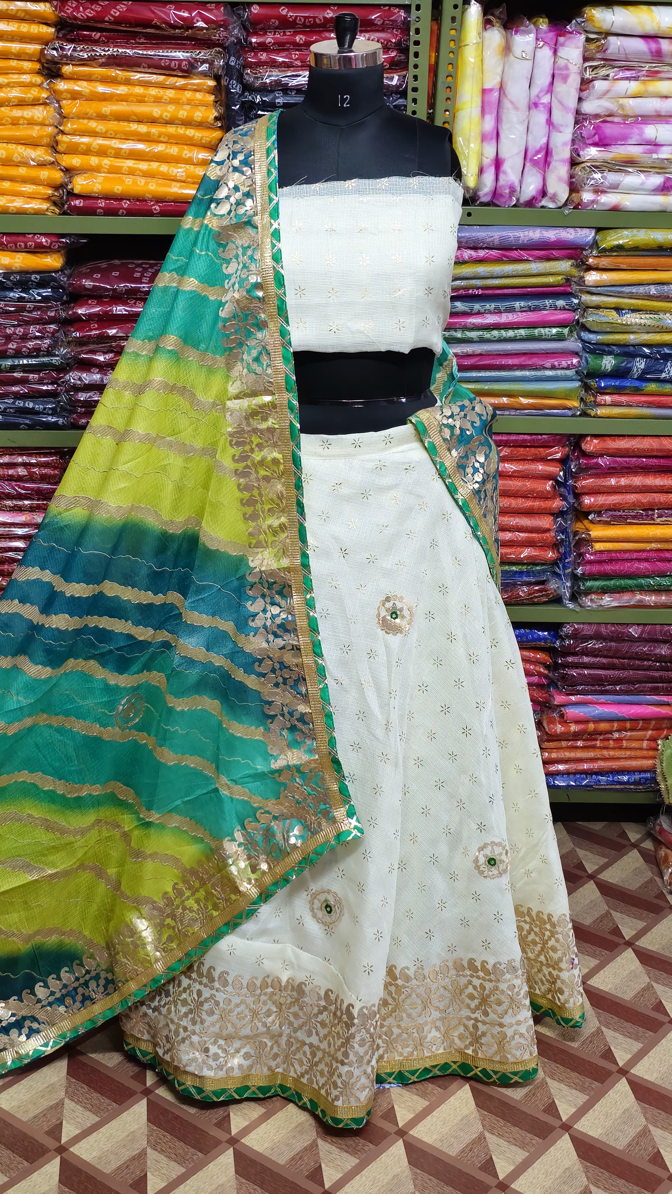 Beautiful Designer Kotta Doriya Foil Print Lehenga Choli