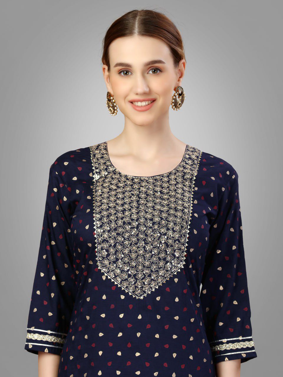 Beautiful Designer Party Wear Kurti Pant Dupatta Salwar Suit