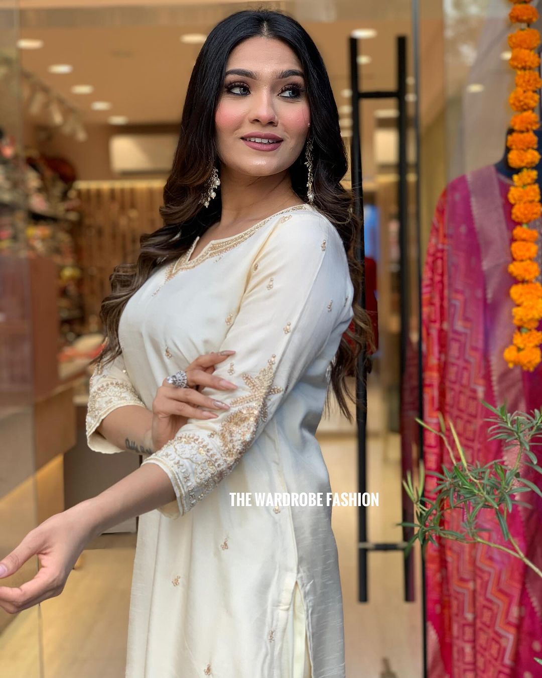 Beautiful Designer Party Wear Chanderi Silk Salwar Suit