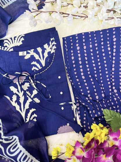 Beautiful Designer Party Wear Pure Cotton Salwar Suit