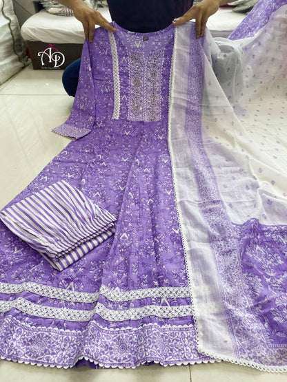 Beautiful Designer Party Wear Pure Cotton Salwar Suit