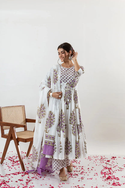 Beautiful Designer Party Wear Pure Cotton Salwar Suit