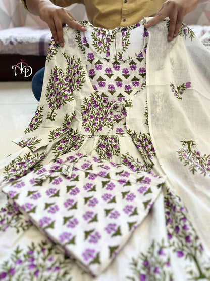 Beautiful Designer Party Wear Pure Cotton Salwar Suit