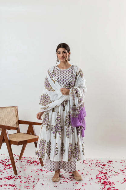 Beautiful Designer Party Wear Pure Cotton Salwar Suit