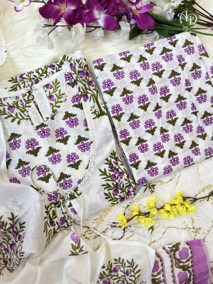 Beautiful Designer Party Wear Pure Cotton Salwar Suit
