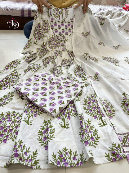 Beautiful Designer Party Wear Pure Cotton Salwar Suit