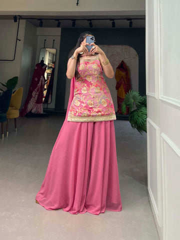 Beautiful Designer Party Wear Punjabi Style Kurti with Salwar Suit