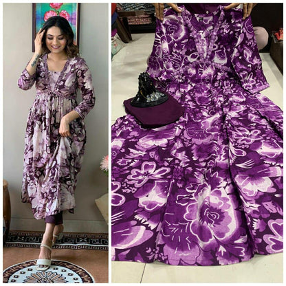 Beautiful Designer Party Wear Reyon Cotton Salwar Suit