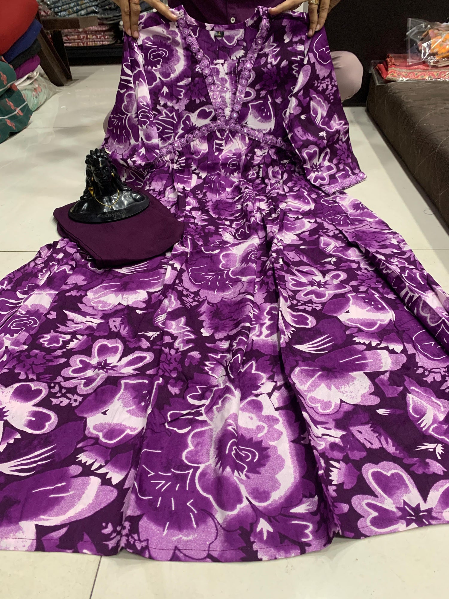 Beautiful Designer Party Wear Reyon Cotton Salwar Suit
